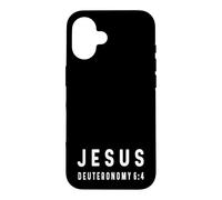 Custodia per iPhone 16 Deuteronomio 6:4 6 4 Fede Dio Gesù Cristiano Dio Israele