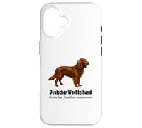 Custodia per iPhone 16 Deutscher Wachtelhund Dog Bold Humor e Spaniel Sass