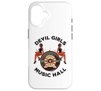Custodia per iPhone 16 Devil PinUp Girl 1950's Rock Roll Rockabilly Uomo Donna