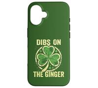Custodia per iPhone 16 Dibs on the Ginger St Patrick's Shamrock Donne Ragazze