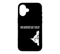 Custodia per iPhone 16 Did Someone Say Yarn Funny Cat Lover Knitting Crochet Hobby