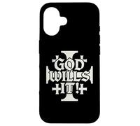 Custodia per iPhone 16 DIO LO VUOLE! - DEUS VULT - CROCE DI GERUSALEMME