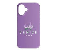 Custodia per iPhone 16 Disegno a mano Venezia Italia Gondole Schizzo Logo