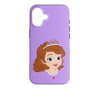 Custodia per iPhone 16 Disney Jr. Sofia the First Princess Sofia Big Face Costume