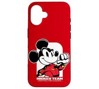 Custodia per iPhone 16 Disney Racing Mickey Team Crafted for Champs Race Car Driver