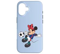 Custodia per iPhone 16 Disney Sports Minnie Mouse Soccer Team Player Football