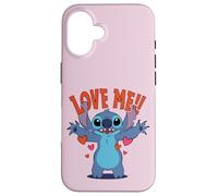 Custodia per iPhone 16 Disney Stitch "Love Me!" Funny Valentine's Day