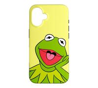 Custodia per iPhone 16 Disney The Muppets Kermit the Frog Big Face Yellow