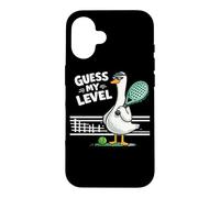Custodia per iPhone 16 Divertente Anatra Da Padel Indovina Il Mio Livello Livello