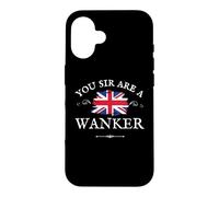 Custodia per iPhone 16 Divertente bandiera britannica patriottica britannica orgogliosa della Gran Bretagna