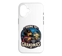 Custodia per iPhone 16 Divertente bassotto andando alle nonne guida