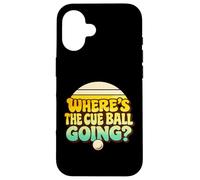 Custodia per iPhone 16 Divertente biliardo Snooker Break Where's The Cue Ball