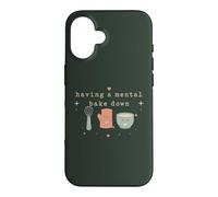 Custodia per iPhone 16 Divertente cottura mentale Bake Down Baking Pun