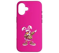 Custodia per iPhone 16 Divertente Dabbing Bunny Silly Goose Felice Pasqua Ragazze Donne