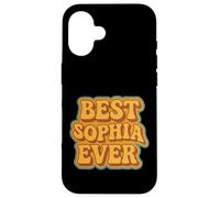 Custodia per iPhone 16 Divertente Design Retro per la Migliore Sophia