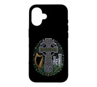 Custodia per iPhone 16 Divertente Irlanda Celtic Cross National Pride Detto