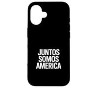 Custodia per iPhone 16 Divertente Juntos Somos America dicendo unità latina