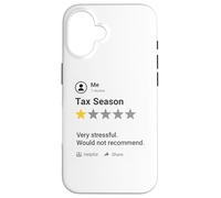 Custodia per iPhone 16 Divertente Revisione della stagione fiscale Contabile Contabile Contabilità