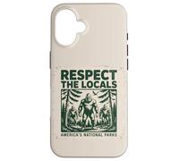 Custodia per iPhone 16 Divertente rispetto La gente del posto Cryptids Folklure Sasquatch