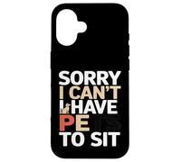 Custodia per iPhone 16 Divertente Sorry I Can't I Have Pets To Sit Pet Sitter
