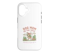 Custodia per iPhone 16 Dog Mom on the Trail Adventure - Confezione da 2 cani da escursionismo
