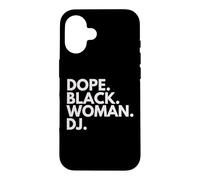 Custodia per iPhone 16 Dope Black Woman DJ Empowered African American Female DJ