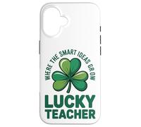 Custodia per iPhone 16 Dove le idee intelligenti crescono fortunato insegnante