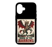 Custodia per iPhone 16 Drago Nato nel Barrens Heavymetal Mitico