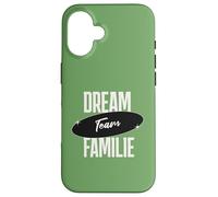 Custodia per iPhone 16 Dream Team Famiglia divertente con scritta in lingua tedesca