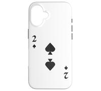 Custodia per iPhone 16 Due di picche mazzo di carte costume di Halloween gruppo