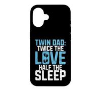 Custodia per iPhone 16 Due volte l'amore metà del sonno Twin Dad