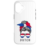 Custodia per iPhone 16 Dutch Girl Dutch Heritage Netherlands Flag