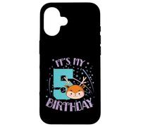 Custodia per iPhone 16 È il mio quinto compleanno Deer Child Girl