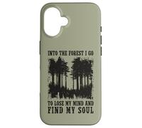 Custodia per iPhone 16 E nella foresta vado a perdere la testa e trovare la mia anima
