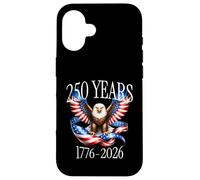 Custodia per iPhone 16 Eagle and Flag 250 Years 1776-2026 250th Birthday