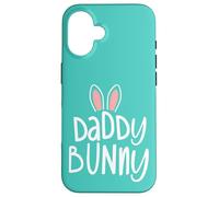 Custodia per iPhone 16 Easter Family Matching Outfits Pastel Easter Daddy Bunny
