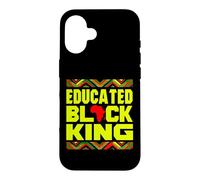 Custodia per iPhone 16 Educated Black King African Pride Empowerment Graphic