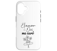 Custodia per iPhone 16 El amor de Dios me curó.