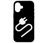 Custodia per iPhone 16 Electrical Outlet Plug and Socket Couples Halloween Costume
