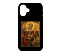 Custodia per iPhone 16 Elegante icona cattolica di Santa Elisabetta d'Ungheria