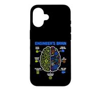 Custodia per iPhone 16 Engineer's Brain Funny Engineering Humor Problem Solver