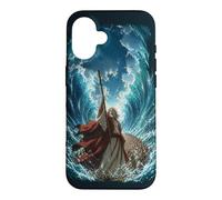 Custodia per iPhone 16 Epic Japanese Anime Christian Bible - Moses Parting The Sea
