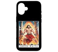 Custodia per iPhone 16 Epic Japanese Anime Christian Faith Bible Graphic - Samson