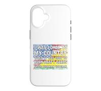 Custodia per iPhone 16 Ero fedele al mio paese