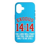 Custodia per iPhone 16 Esodo 14:14 | Il Signore combatterà per te | Fede Biblica