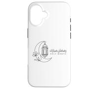 Custodia per iPhone 16 Estetica della lanterna lunare del mese sacro islamico di Ramadan Mubarak