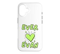 Custodia per iPhone 16 Ever Loves Evan Green Heart and Stars