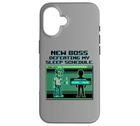 Custodia per iPhone 16 Expecting Dad Gamer New Boss Sleep Schedule