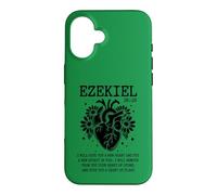 Custodia per iPhone 16 Ezechiele 36:26 Scrittura Cuore Anatomico Fede Cristiana