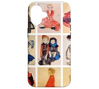 Custodia per iPhone 16 Famosi ritratti di bambini di Egon Schiele (arte classica)